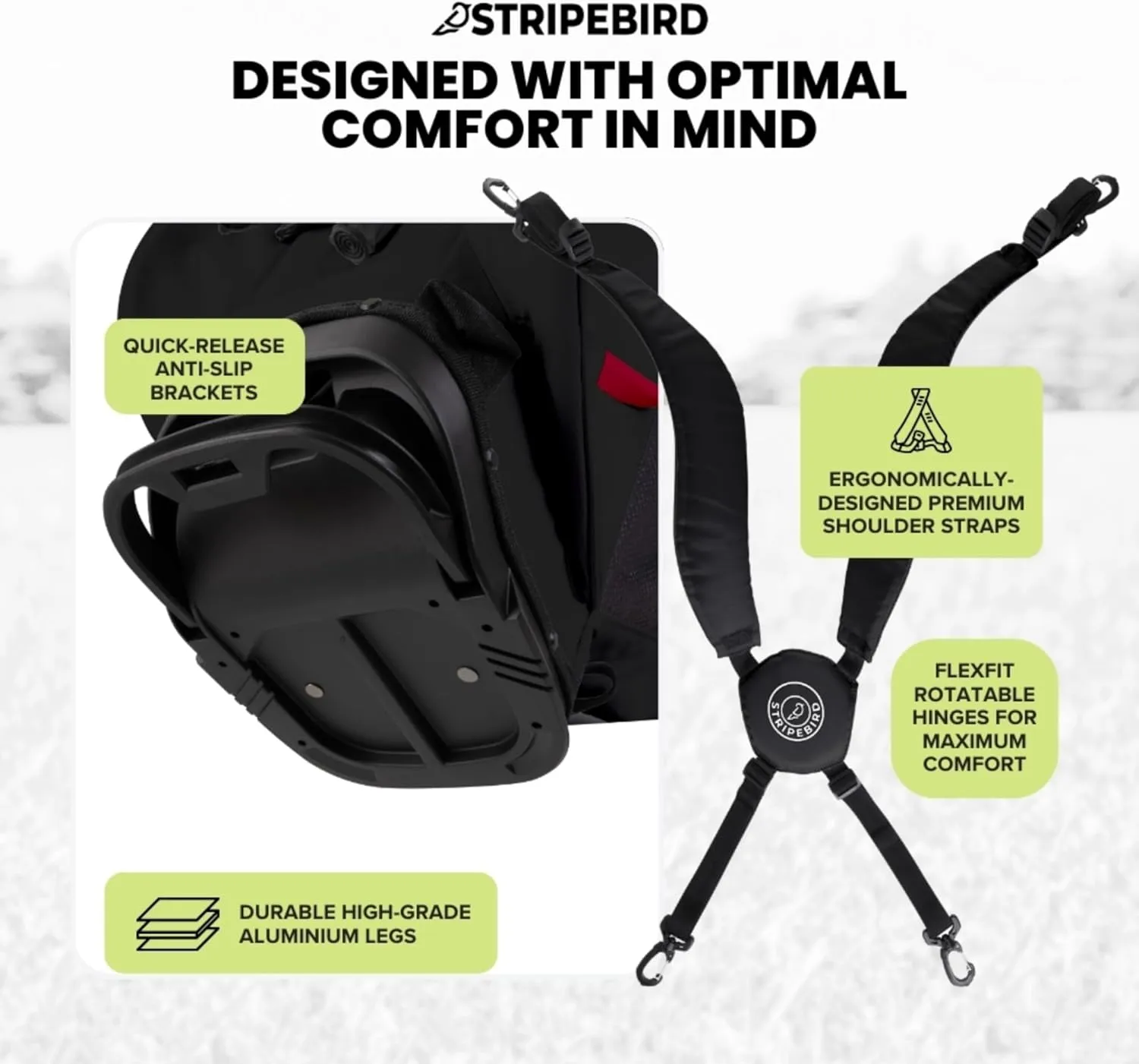Golf Stand Bag with Hub for Magnets - 4 Way Full-Length Dividers Golf Club Bag - Flexfit Rotatable & Adjustable Dual Straps - Lightweight Golf Bag Stand - Golf Bags for Men