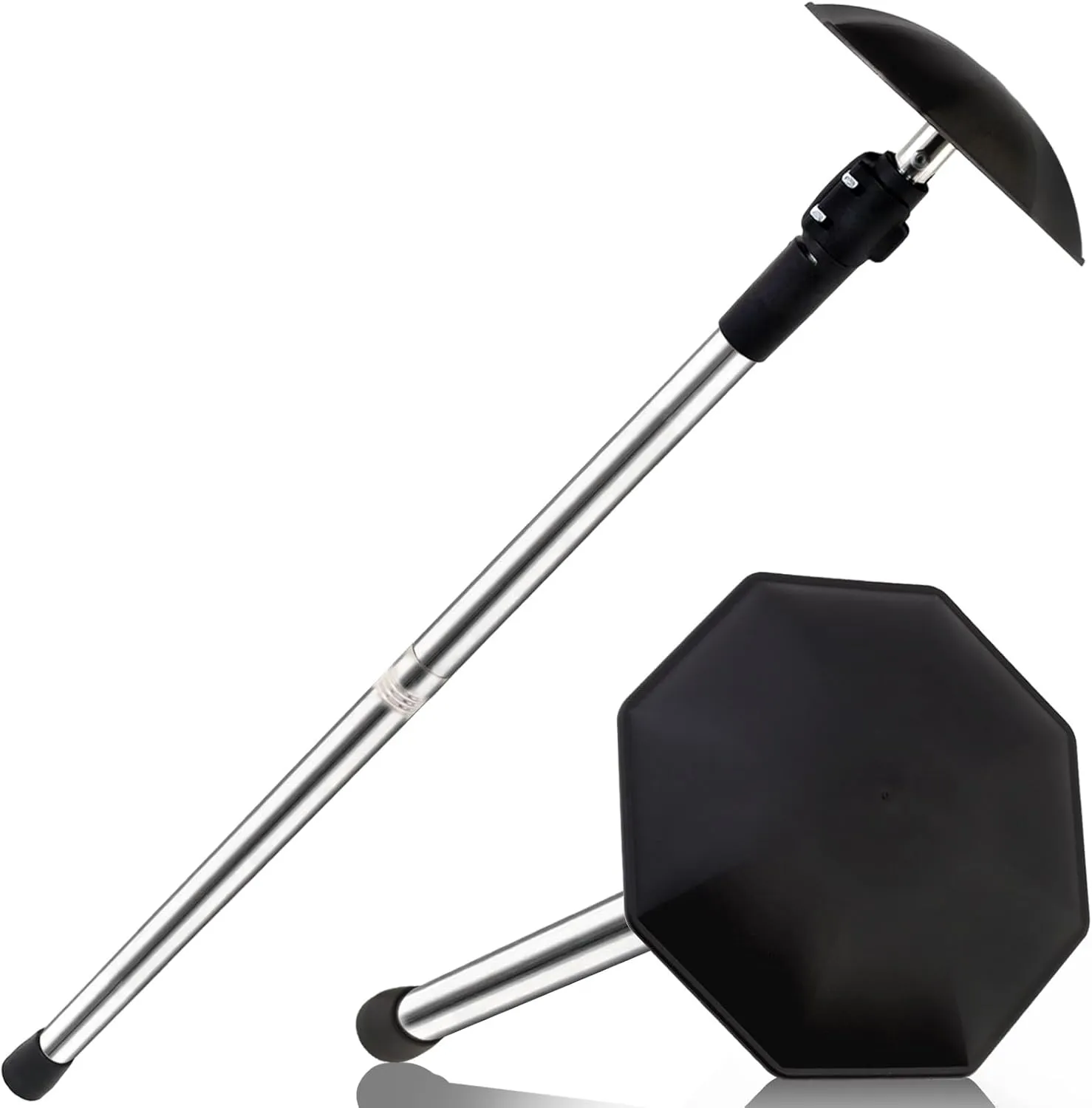 Golf Travel Bag Support Pole, 33"-60" Golf Travel Bag Support Rod Telescopic Adjustable Airlines Stiff Arm Club Protector Stainless Steel Pole