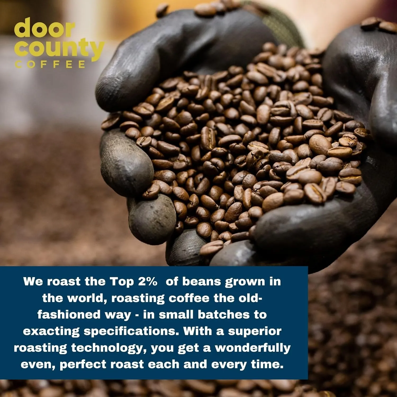 Gourmet Flavored Holiday Coffee Sampler Pack - 10 Bags of Unique Flavored Coffees – 100% Specialty Grade 1 Arabica -1.5 oz Full-Pot Bags - Roasted by Door County Coffee