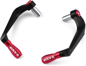 GSXR Motorcycle Handlebar Grips Guard Brake Clutch Levers Guard Protector Fit For Suzuk* GSXR 1300 1100 1000 750 600 150(Red)