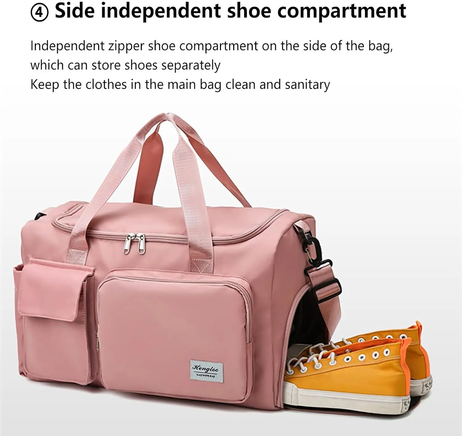 Gym Bag for Men with Shoes Compartment,28L Waterproof Duffel Bag,Reusable Duffle Bag for Sports Travel Workout Yoga