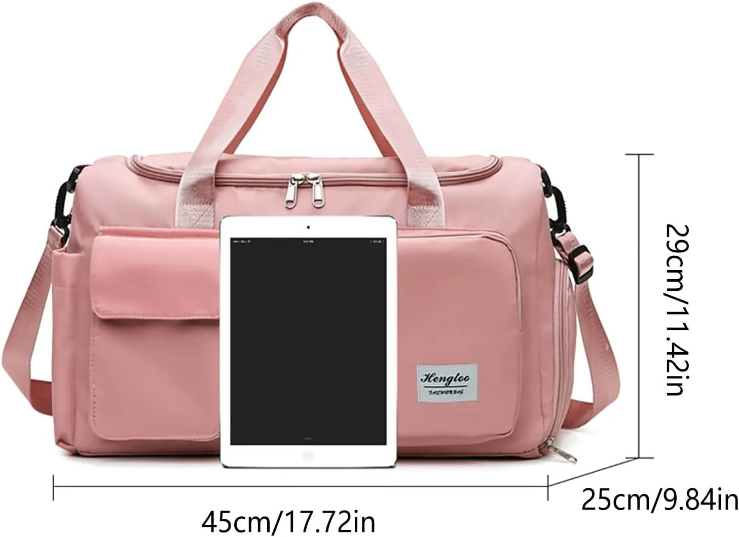 Gym Bag for Men with Shoes Compartment,28L Waterproof Duffel Bag,Reusable Duffle Bag for Sports Travel Workout Yoga