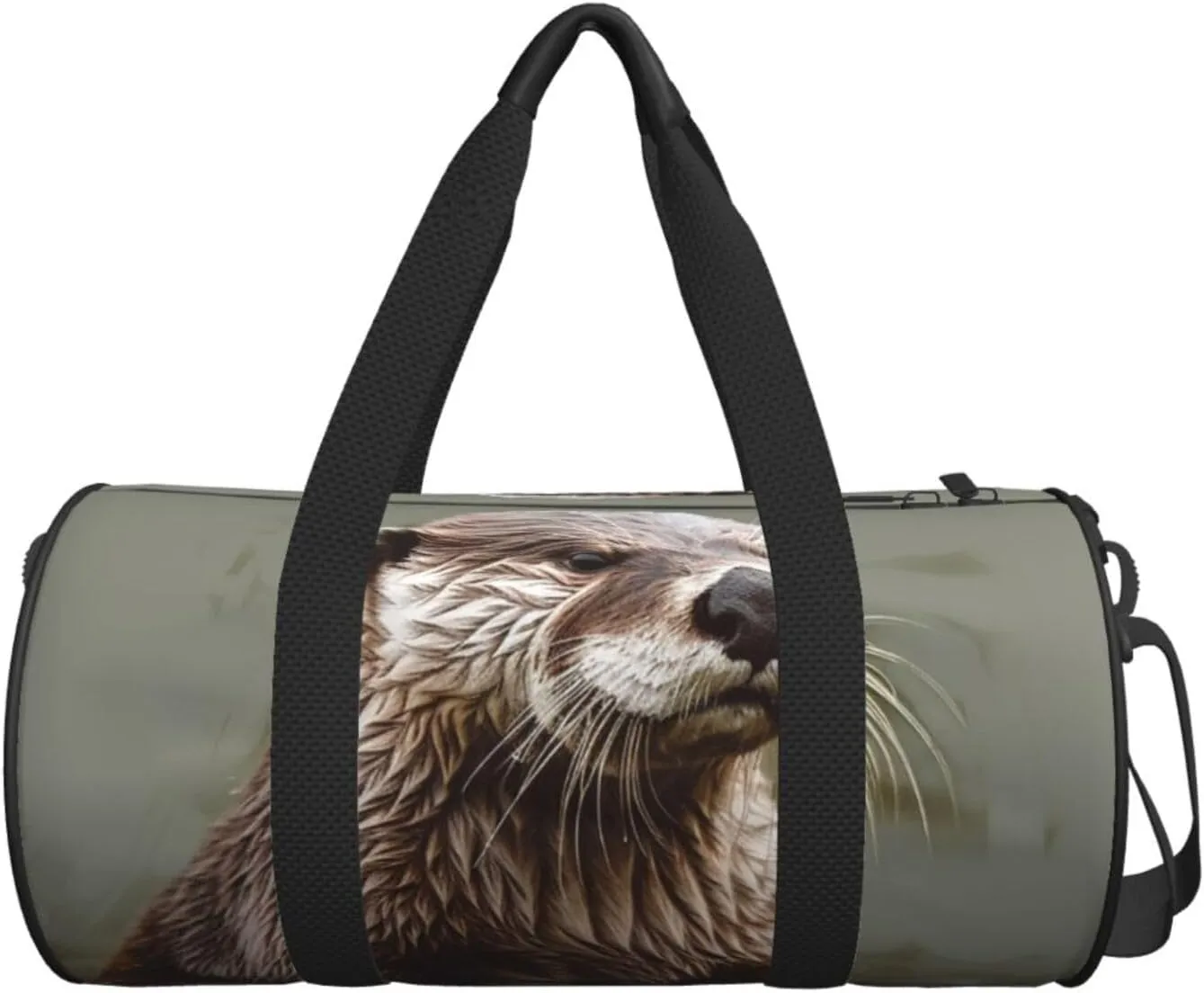 Gym Bags Small Otter Animal Duffel Bag Overnight Bag with Shoe Compartment Carryon Bag for Men Women