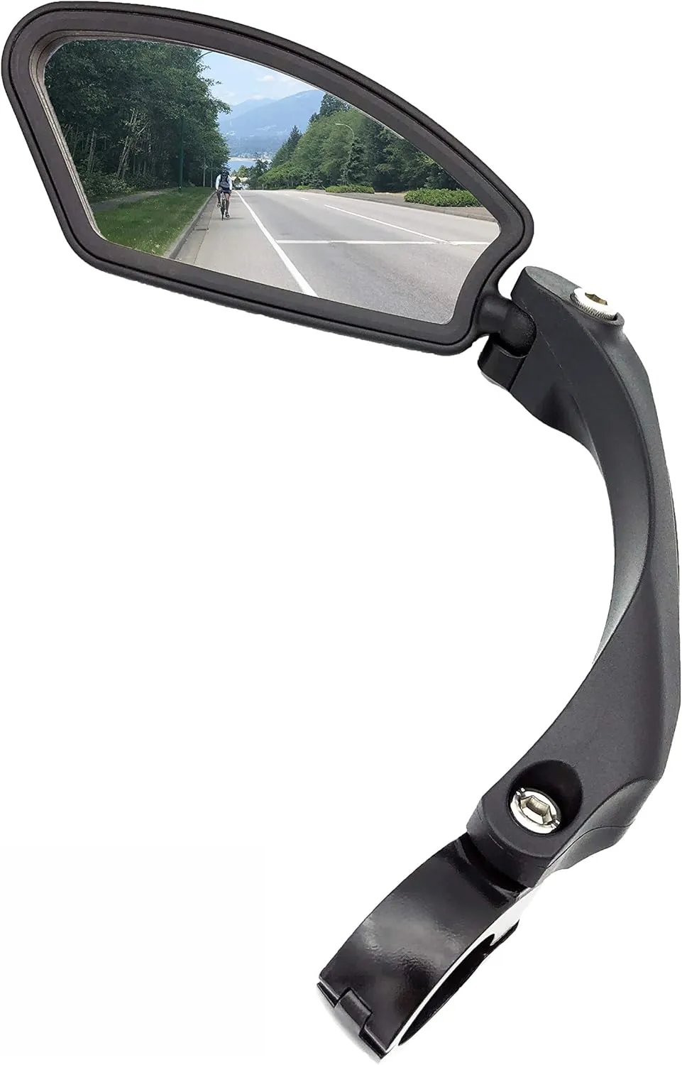 Hafny Stainless Steel Lens Handlebar Bike Mirror, Safe Rearview Mirror for Bicycle