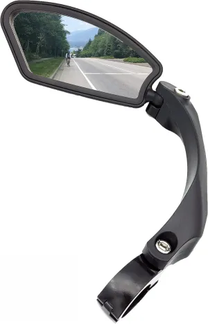 Hafny Stainless Steel Lens Handlebar Bike Mirror, Safe Rearview Mirror for Bicycle