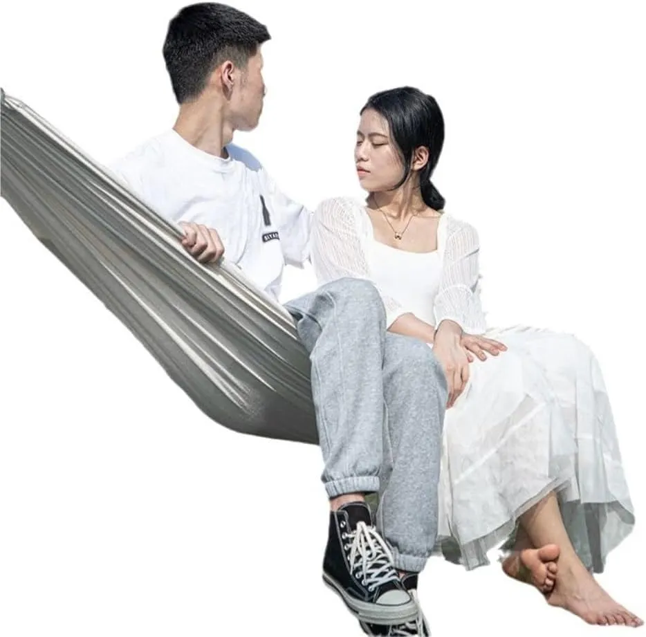 Hammocks 2024 New Camping Equipment Hammock Outdoor Double Anti-Rollover Swing Outdoor Camping Net Bed Tied to The Tree Camping Hammocks(B,200CM*150CM)