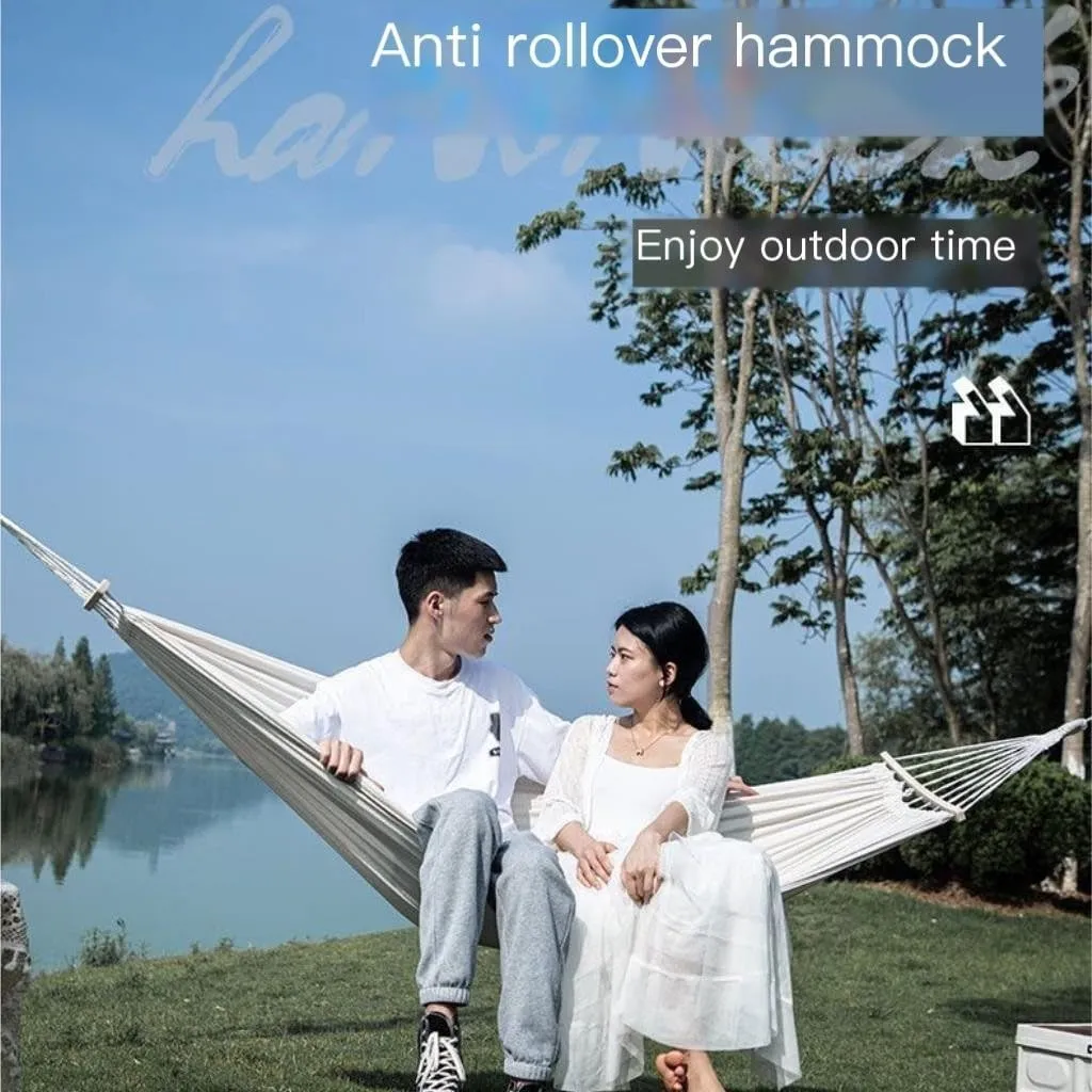 Hammocks 2024 New Camping Equipment Hammock Outdoor Double Anti-Rollover Swing Outdoor Camping Net Bed Tied to The Tree Camping Hammocks(B,200CM*150CM)