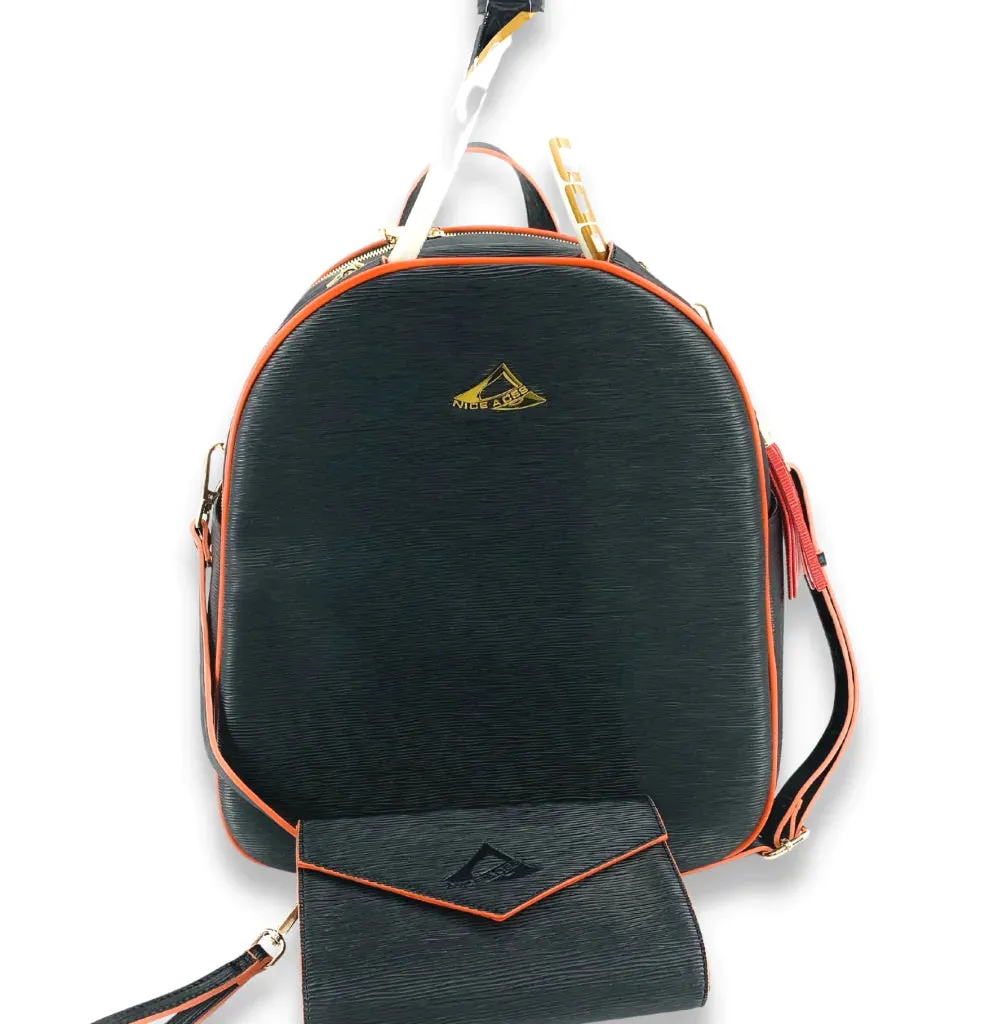 HANA Tennis and Pickleball Backpack - Black