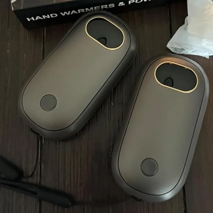 Hand Warmers Rechargeable, 14000mAh Electric Hand Warmer 2 Pack Dual-Sided Heating 17Hrs Warmth Max 131℉ USB-C Portable Pocket Heater for Raynauds, Hunting, Golf, Camping