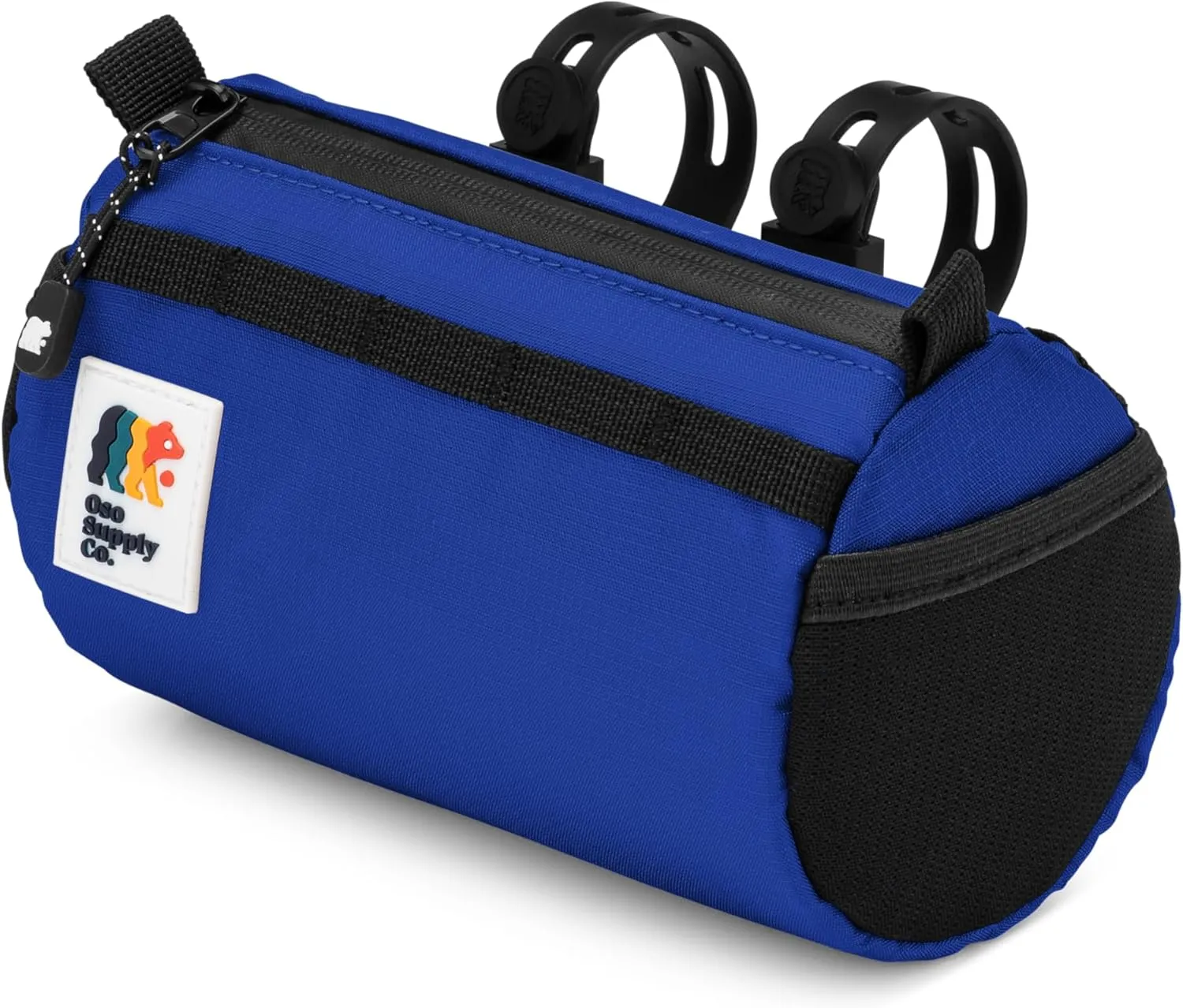 Handlebar Bike Bag – Water-Resistant Hard Shell with Quick-Access Zipper, Side Mesh Pockets, and Spacious Storage – Ideal for Cycling, Commuting, and Adventure Rides (Royal Blue)