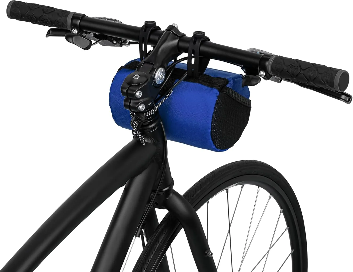 Handlebar Bike Bag – Water-Resistant Hard Shell with Quick-Access Zipper, Side Mesh Pockets, and Spacious Storage – Ideal for Cycling, Commuting, and Adventure Rides (Royal Blue)