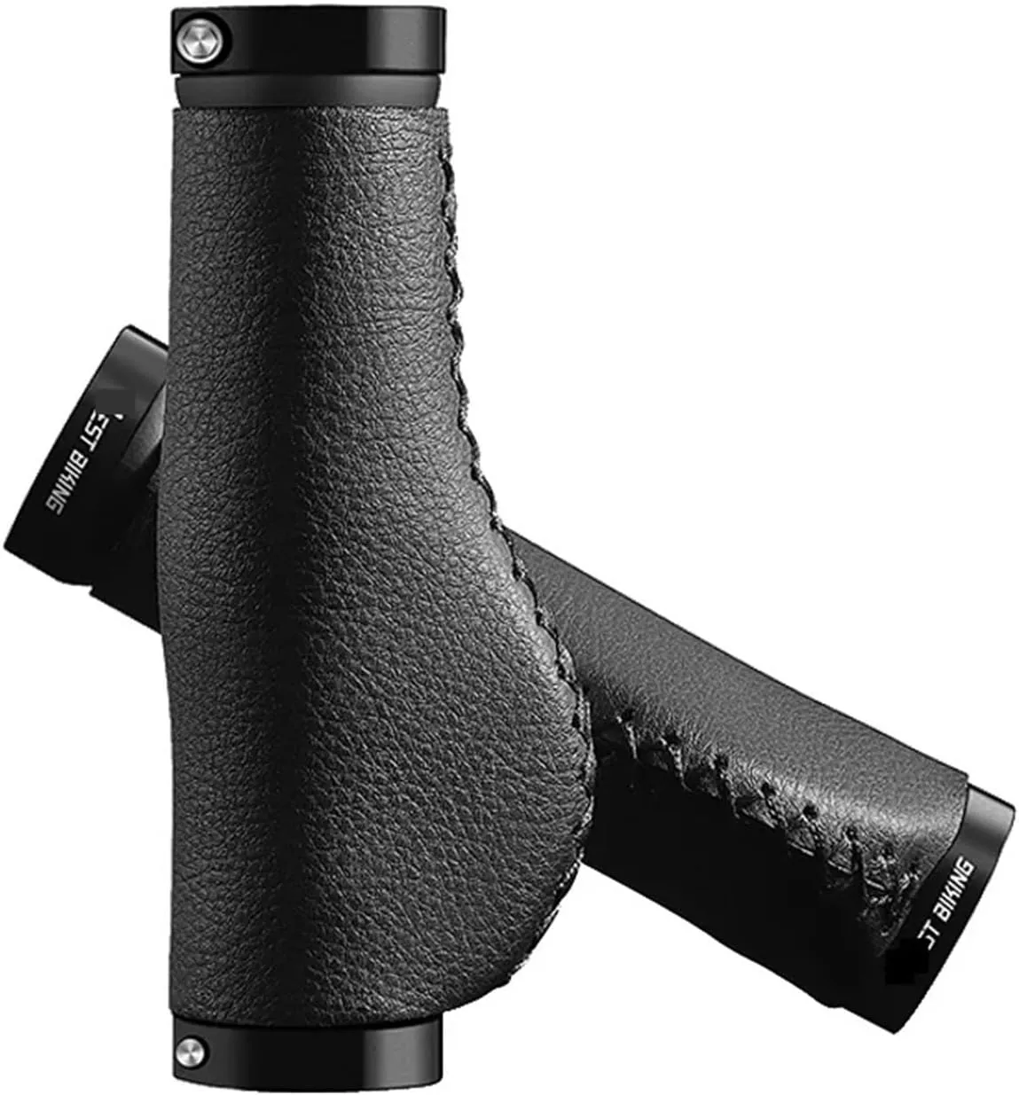 Handles Grips Handlebar Grips Cozy Soft Leather Bicycle Alloy Bilateral Lock Handle Anti-Skid BMX Bike Accessories