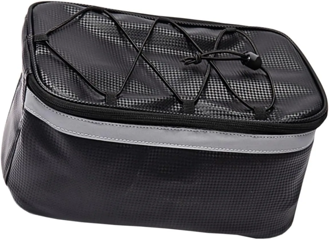 Happyyami Bike Back Bag Bicycle Rear Seat Storage Cycling Luggage Pvc Material Lightweight and Durable