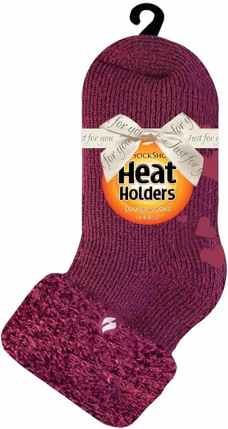 HEAT HOLDERS - Lounge Thermal Non Slip Bed Socks With Grip for Women