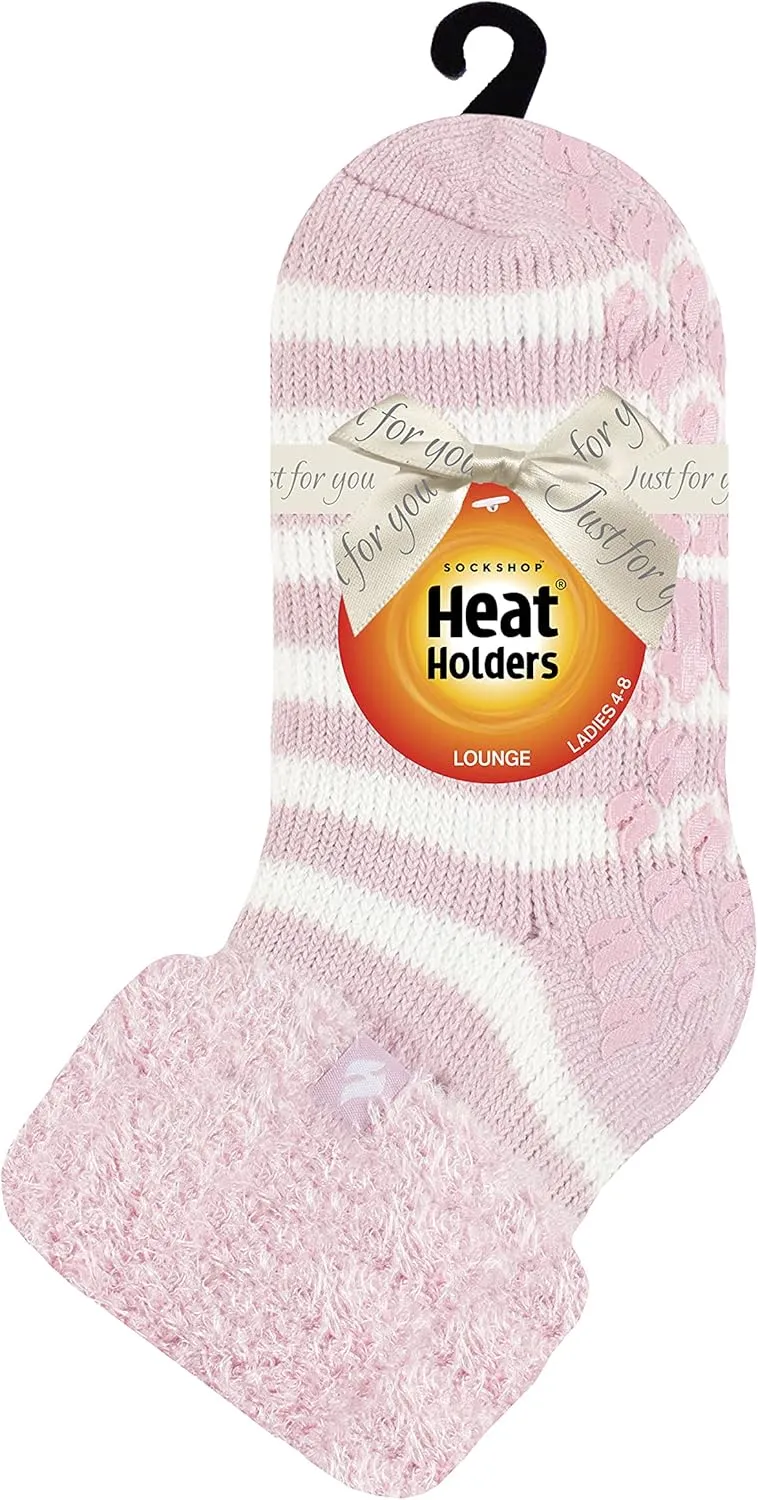 HEAT HOLDERS - Lounge Thermal Non Slip Bed Socks With Grip for Women