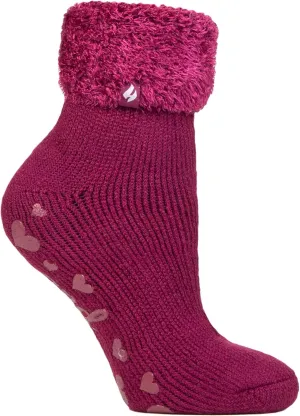 HEAT HOLDERS - Lounge Thermal Non Slip Bed Socks With Grip for Women