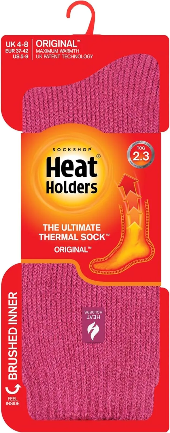 HEAT HOLDERS Thermal Socks, Women's Original, US Shoe