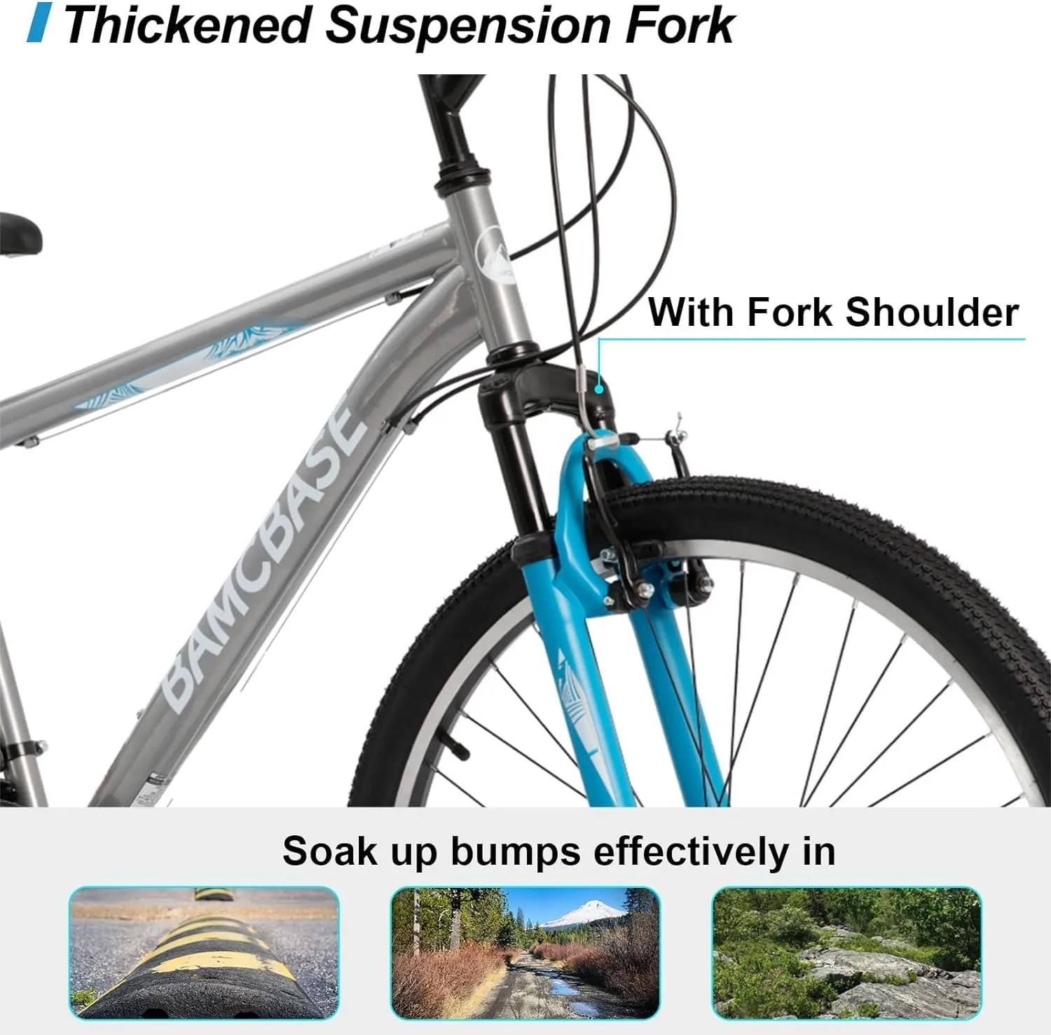 Hiland Adult 26 Inch Mountain Bike, Mens and Womens Bicycle with 21 Speed, High-Carbon Steel Frame Mountain Bicycle, Sport MTB for Men Women