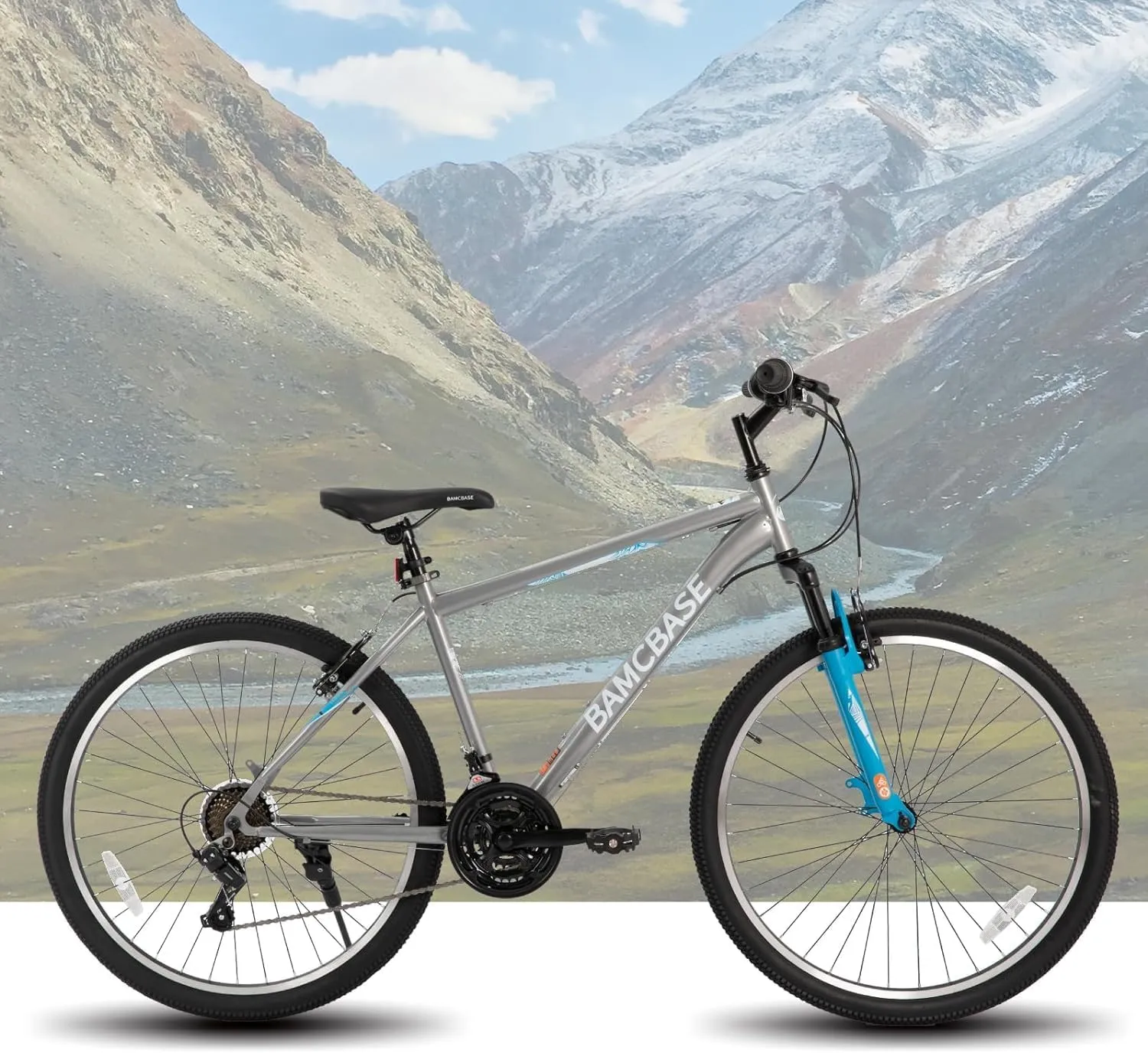 Hiland Adult 26 Inch Mountain Bike, Mens and Womens Bicycle with 21 Speed, High-Carbon Steel Frame Mountain Bicycle, Sport MTB for Men Women
