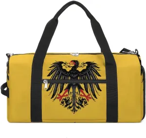 Historical Flag of Holy Roman Empire Gym Bag for Men Women Travel Duffle Bags with Shoes Compartment Swim Dance Yoga