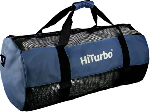 Hiturbo Mesh Dive Duffel Bag: Scuba Gear Bags for Diving, Snorkeling, Freediving and Swimming - 60L Travel Beach Pool Water Sports Equipment Bag with Shoulder Strap