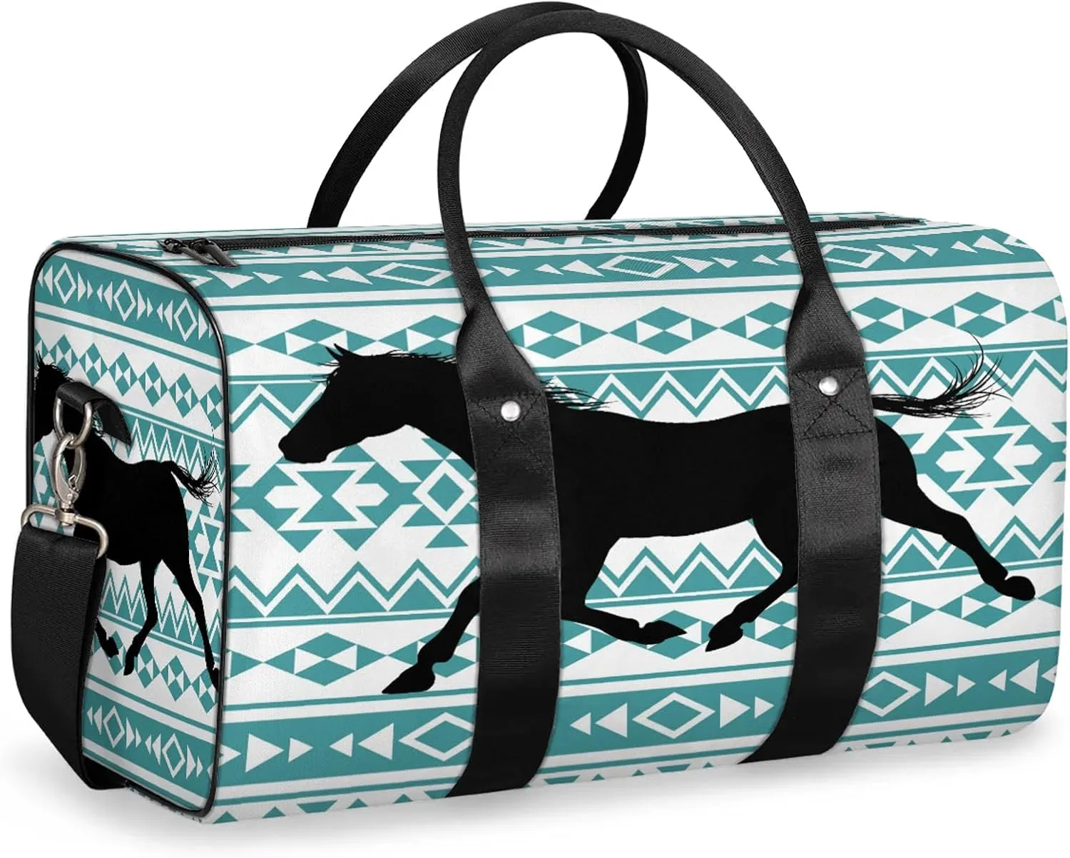 Horse Travel Duffle Bag for Women Men, Carry On Overnight Bag, Weekend Travel Duffel Tote Bags for Trips Sport Hospital
