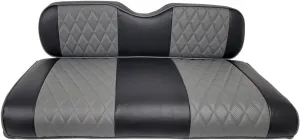 Huskey Parts Company Deluxe Diamond Golf Cart Seat Cover for EZGO Valor/TXT 2014-2022, Charcoal Gray