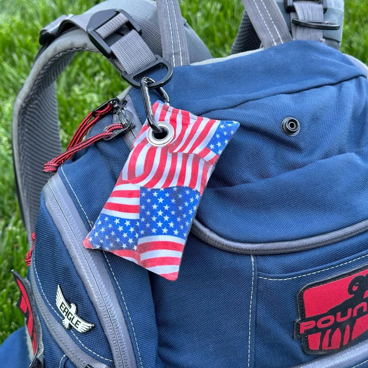 HYZER HOUND DISCS Disc Golf Chalk Bag | Dry Your Hands in the Heat of Summer | Attaches to Bag with a Carabiner | Improve Your Hand Grip for Consistency | Essential Disc Golf Accessories | Chalk