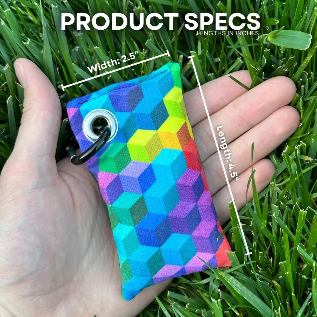 HYZER HOUND DISCS Disc Golf Chalk Bag | Dry Your Hands in the Heat of Summer | Attaches to Bag with a Carabiner | Improve Your Hand Grip for Consistency | Essential Disc Golf Accessories | Chalk