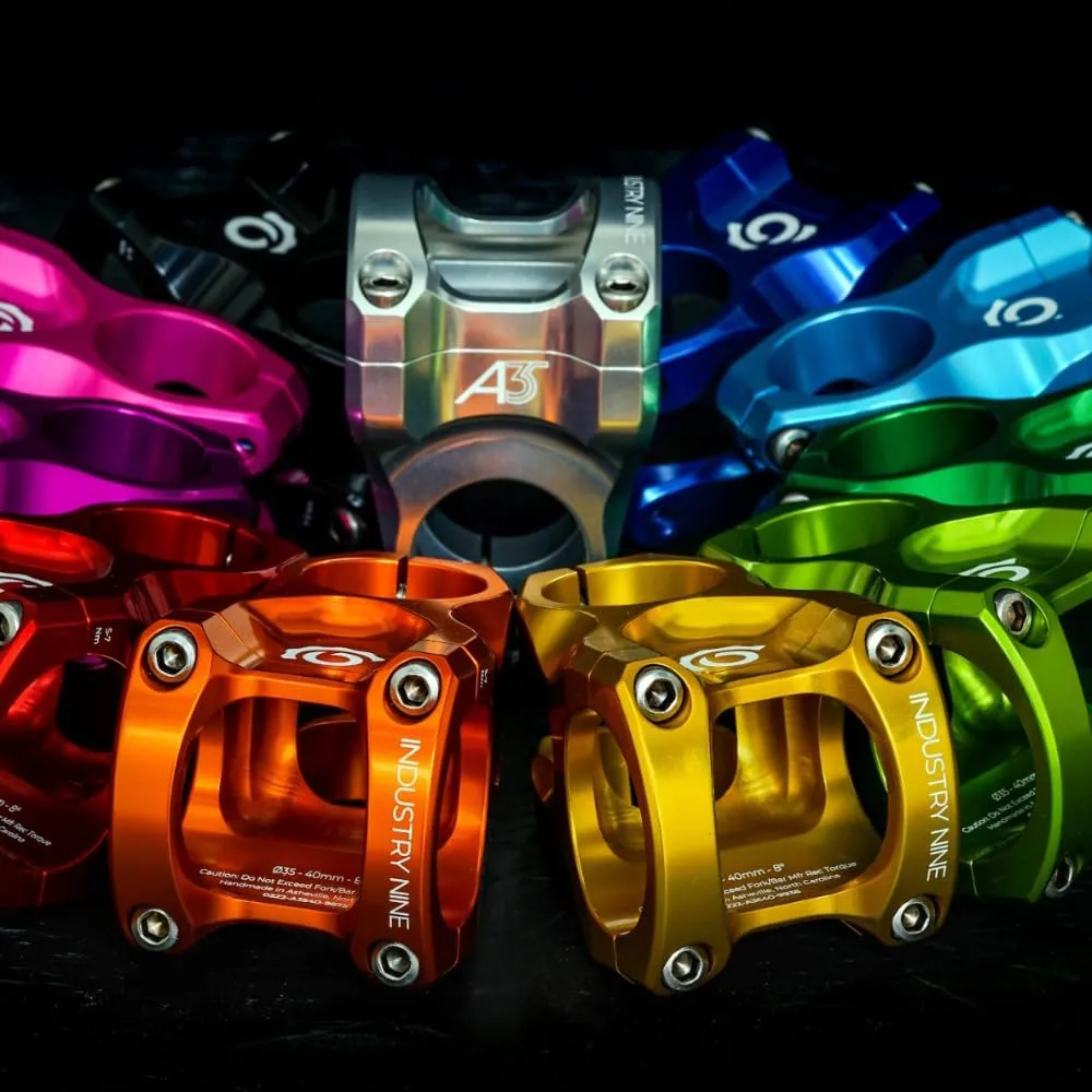 Industry Nine A35 Bike Stem - Mountain Bike Stem - Made in USA - 1 1/8", 35 Clamp, Aluminum, 32/40/50mm