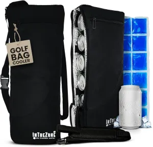 INTHEZONE Frostbox Golf Bag Cooler With Ice Pack, Accessories for Men, Insulated Sleeve, Great Gifts