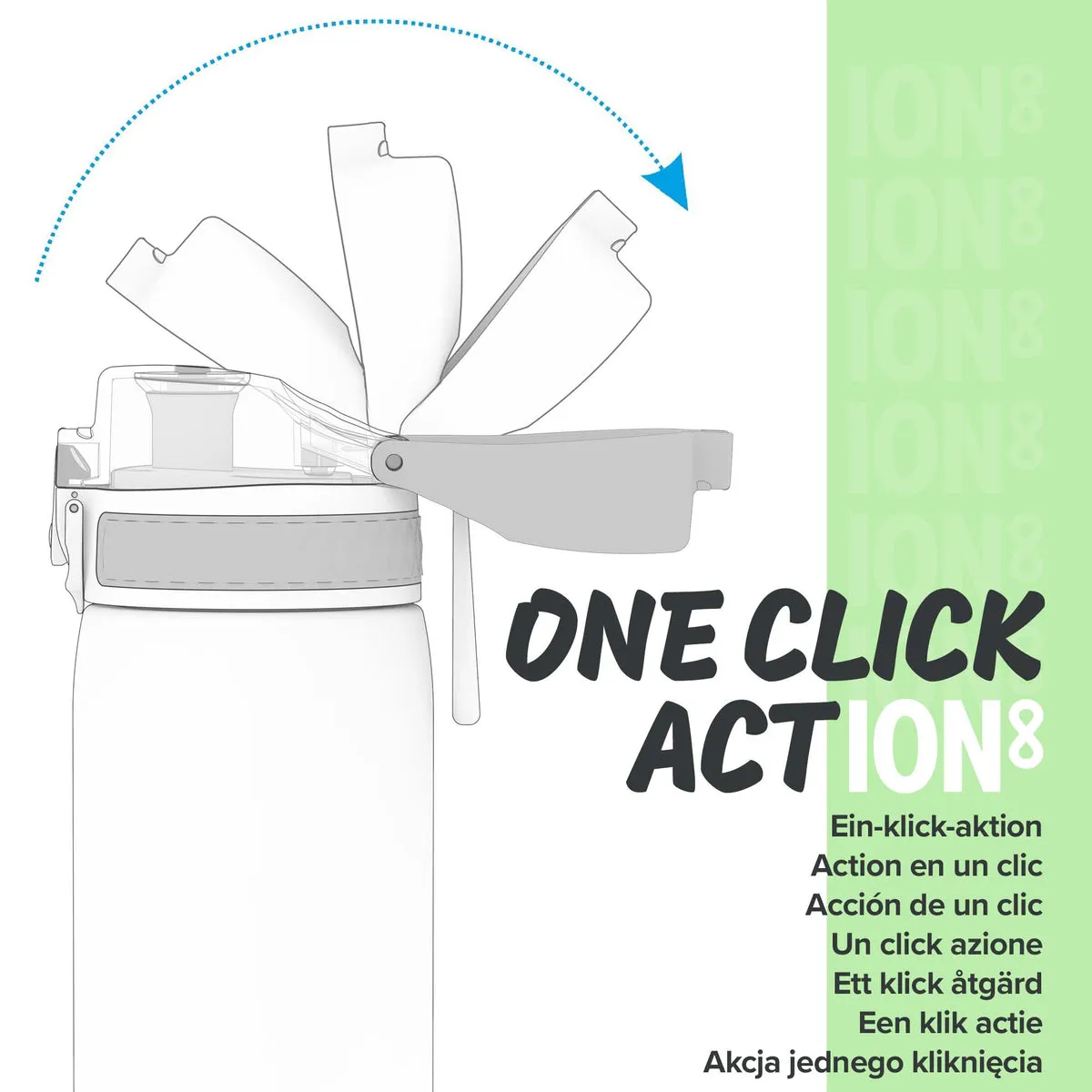 ION8 Leak Proof Water Bottle, Blackberry, 750ML BPA Free