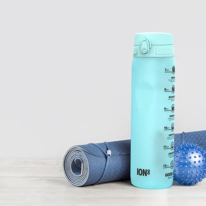 ION8 Leak Proof Water Bottle, Blue Motivator, 1100ML BPA Free