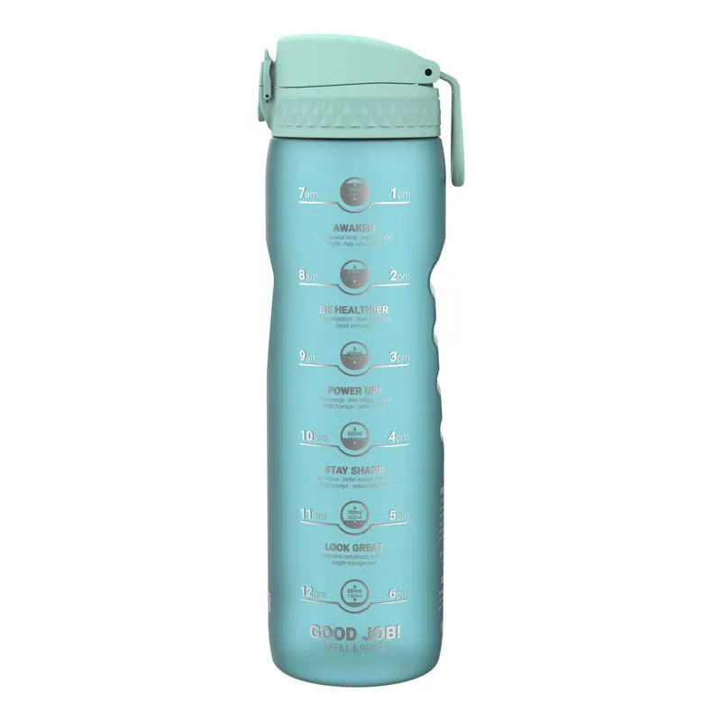 ION8 Leak Proof Water Bottle, Blue Motivator, 1100ML BPA Free