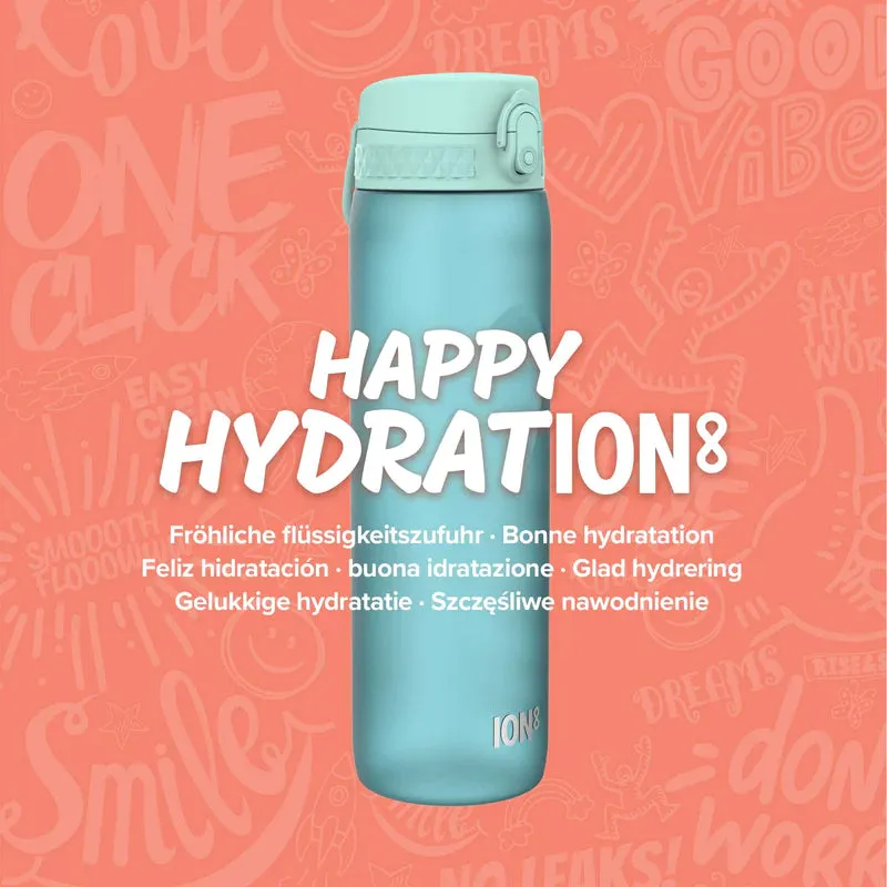 ION8 Leak Proof Water Bottle, Blue Motivator, 1100ML BPA Free