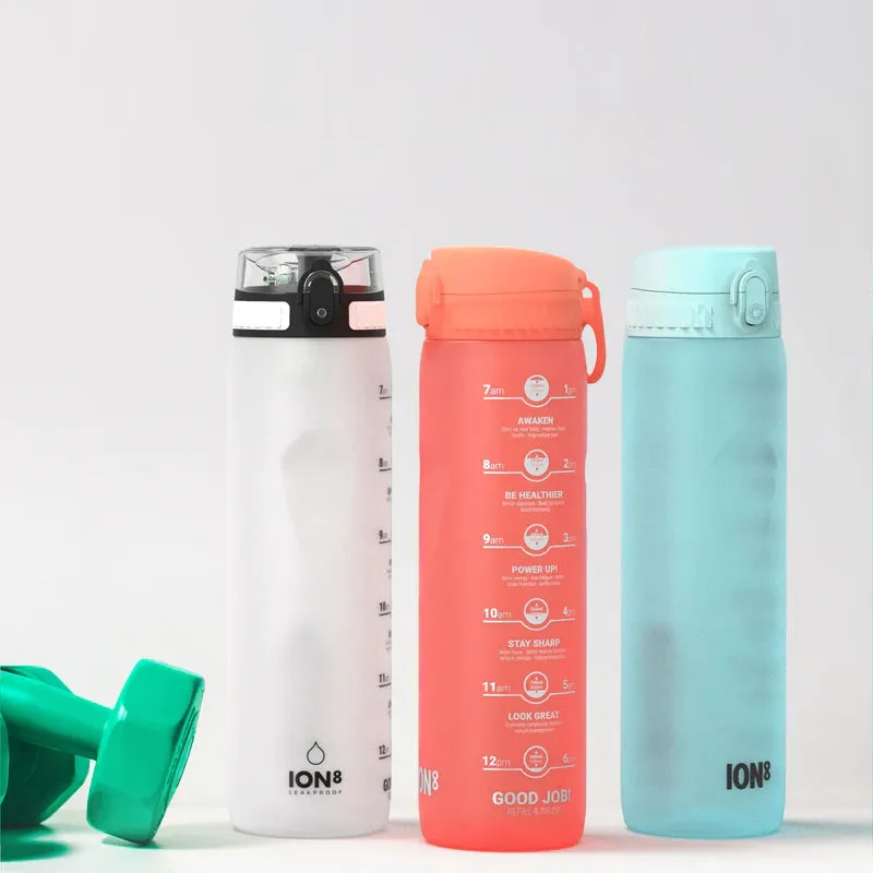 ION8 Leak Proof Water Bottle, Blue Motivator, 1100ML BPA Free