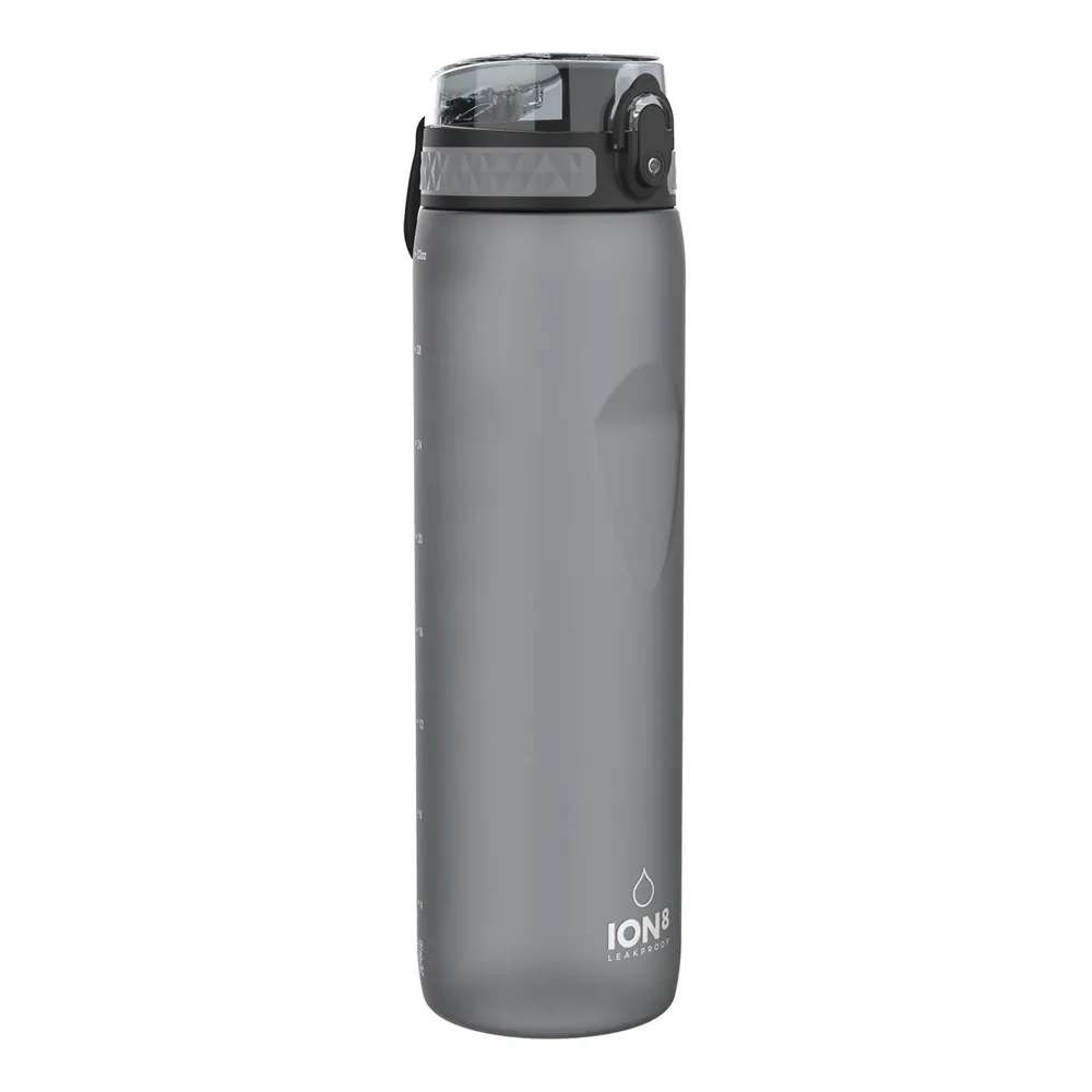 ION8 Leak Proof Water Bottle, Grey, 1100ML BPA Free