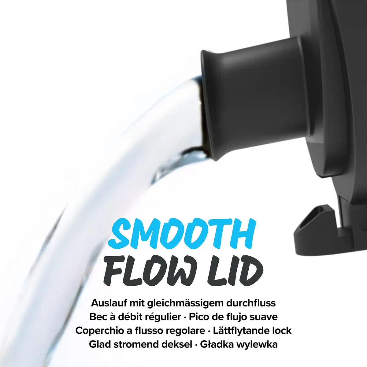 ION8 Leak Proof Water Bottle, Solid Carbon, 750ML BPA Free