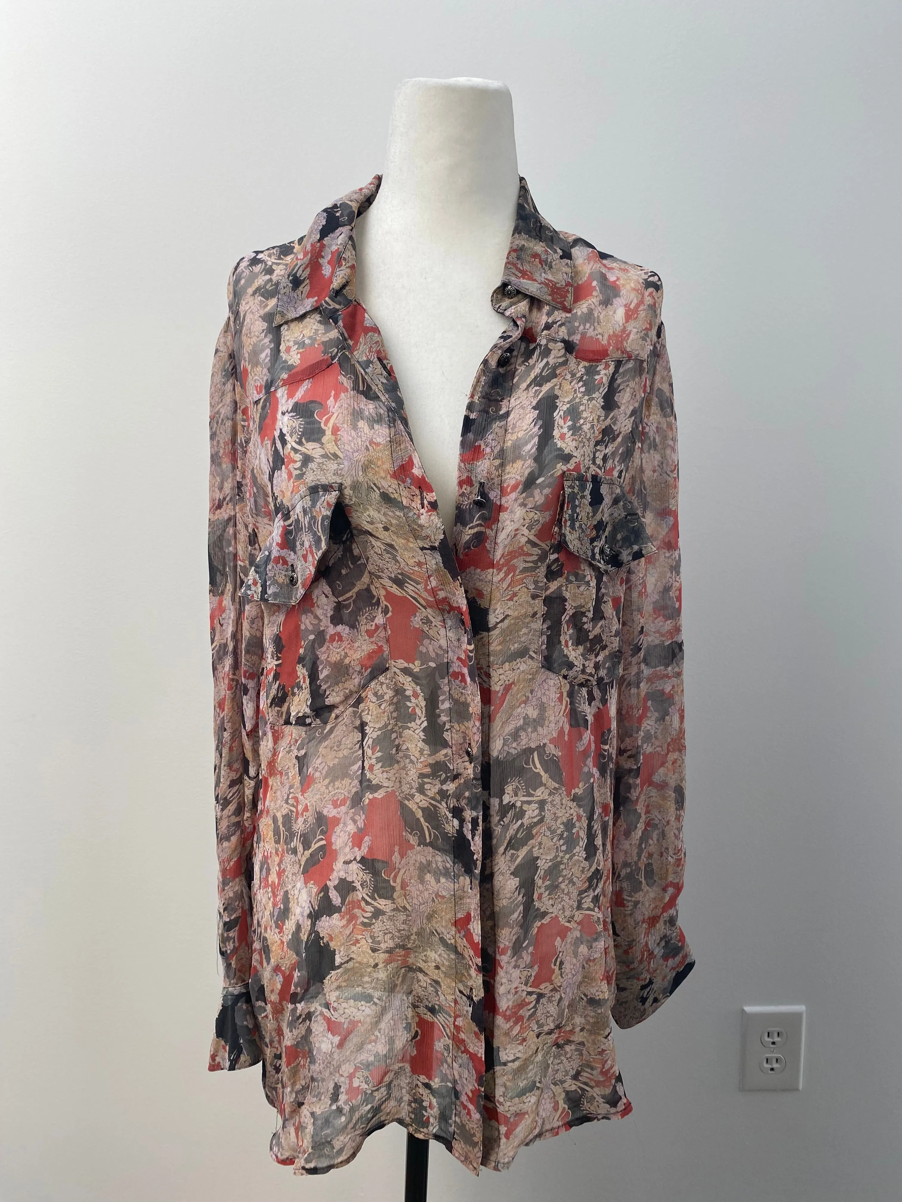 IRO Sheer Print Blouse