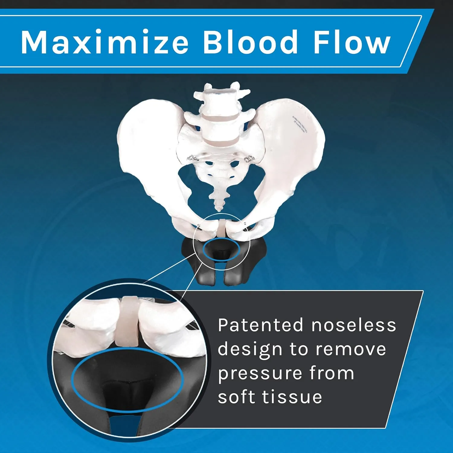 ISM PL Series Noseless Bike Seat - Split Nose Bicycle Saddle for Road Bikes, Mountain Bikes, Gravel, and Triathlon Bikes - Unisex Anatomic Relief Bicycle Saddle for Optimized Blood Flow
