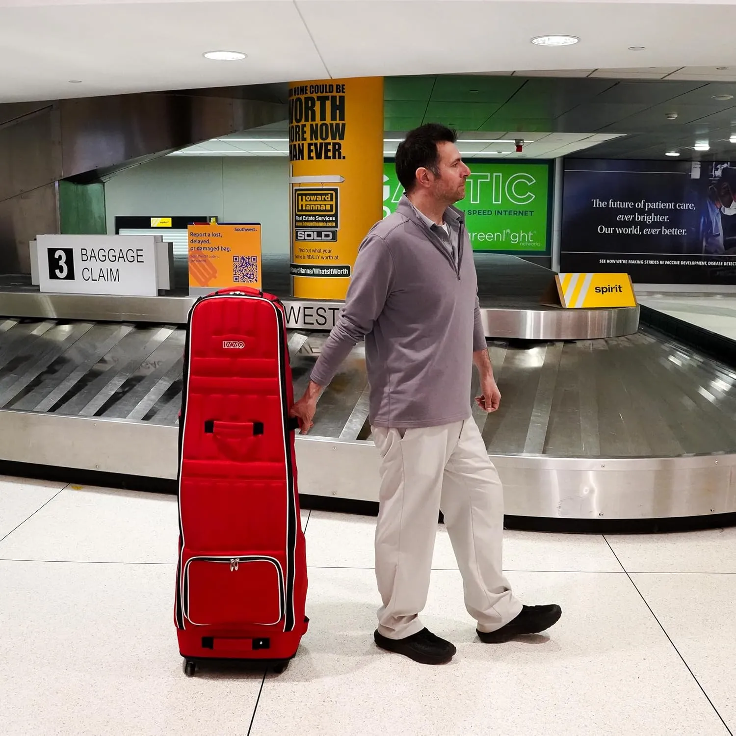 Izzo Golf Travel Bag - Golf Club Travel Cover Case