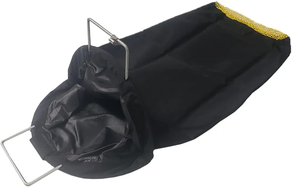 JCS Full Nylon Pack Cloth Lobster Bag with Mesh Bottom (for Drain), Uncoated Wire, 17inch x 30inch