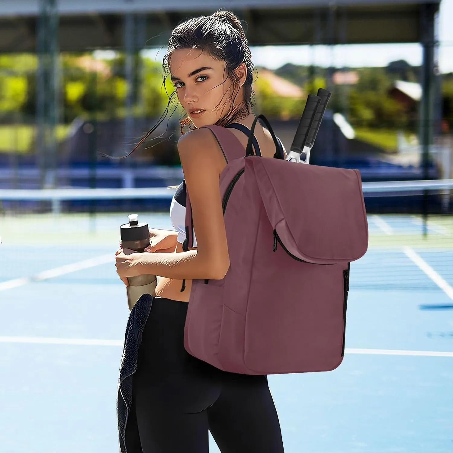 Joko Ivery Tennis Bag Backpack Tennis Racket Bag Pickleball Bag Backpack Tennis Bags Fits Badminton Paddles Squash Racquet