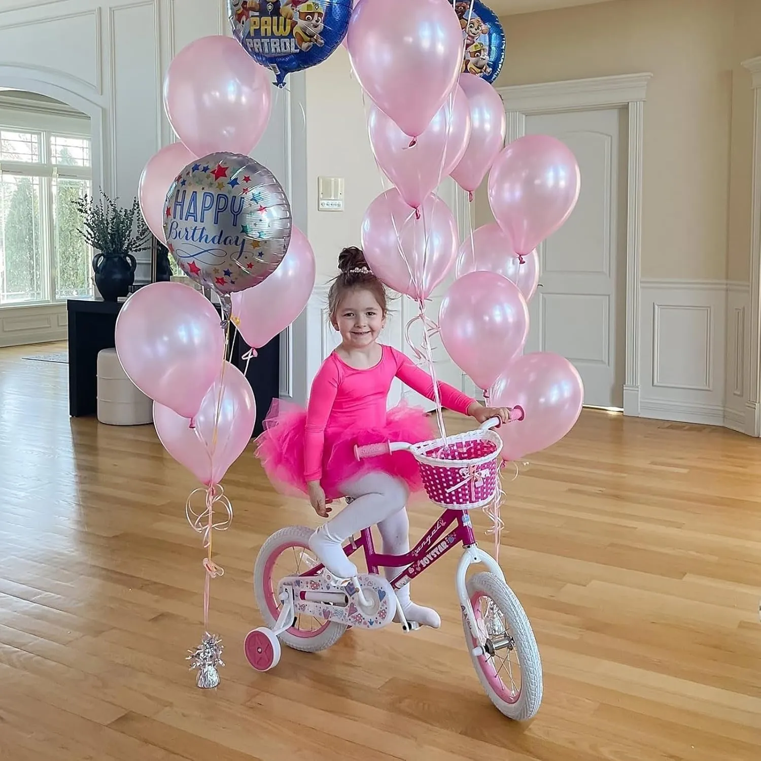 JOYSTAR Angel Girls Bike for Toddlers and Kids Ages 2-13 Years Old, 12 14 16 18 20 Inch Kids Bike with Training Wheels & Basket, 20 24 Inch Girls Bicycle with Handbrake & Kickstand