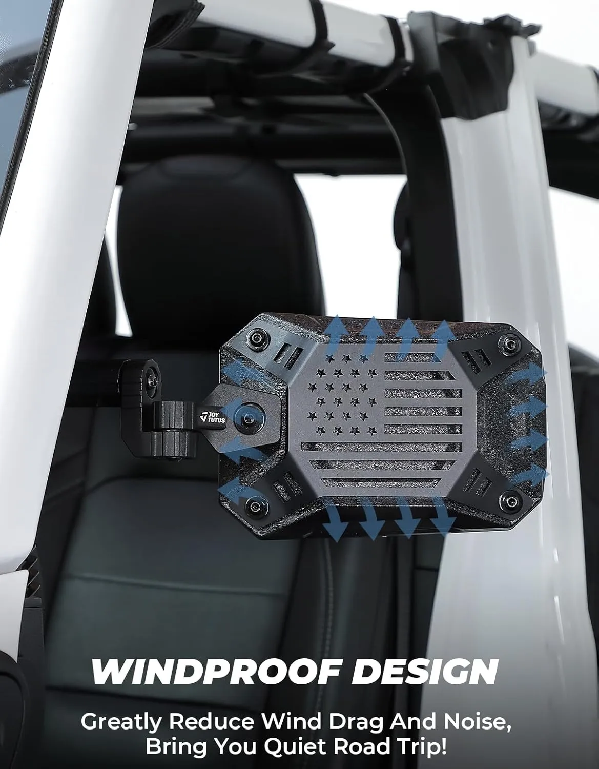 JOYTUTUS Mirrors Doors Off Compatible with 2018-2023 Wrangler JL/JLU & Gladiator JT, JL Side Mirrors with Ball Adapter, Wider View No Vibrate & Wobble (NOT FIT 2024 2025 Wrangler & Gladiator JT)