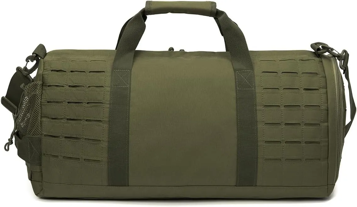Jungle Leopard 40L Sport Hunting Bag Military Tactical Fitness Hiking Duffle Bag Training Range Bag with Shoes Pocket(HB-BL67-T)