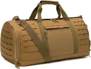 Jungle Leopard 40L Sport Hunting Bag Military Tactical Fitness Hiking Duffle Bag Training Range Bag with Shoes Pocket(HB-BL67-T)
