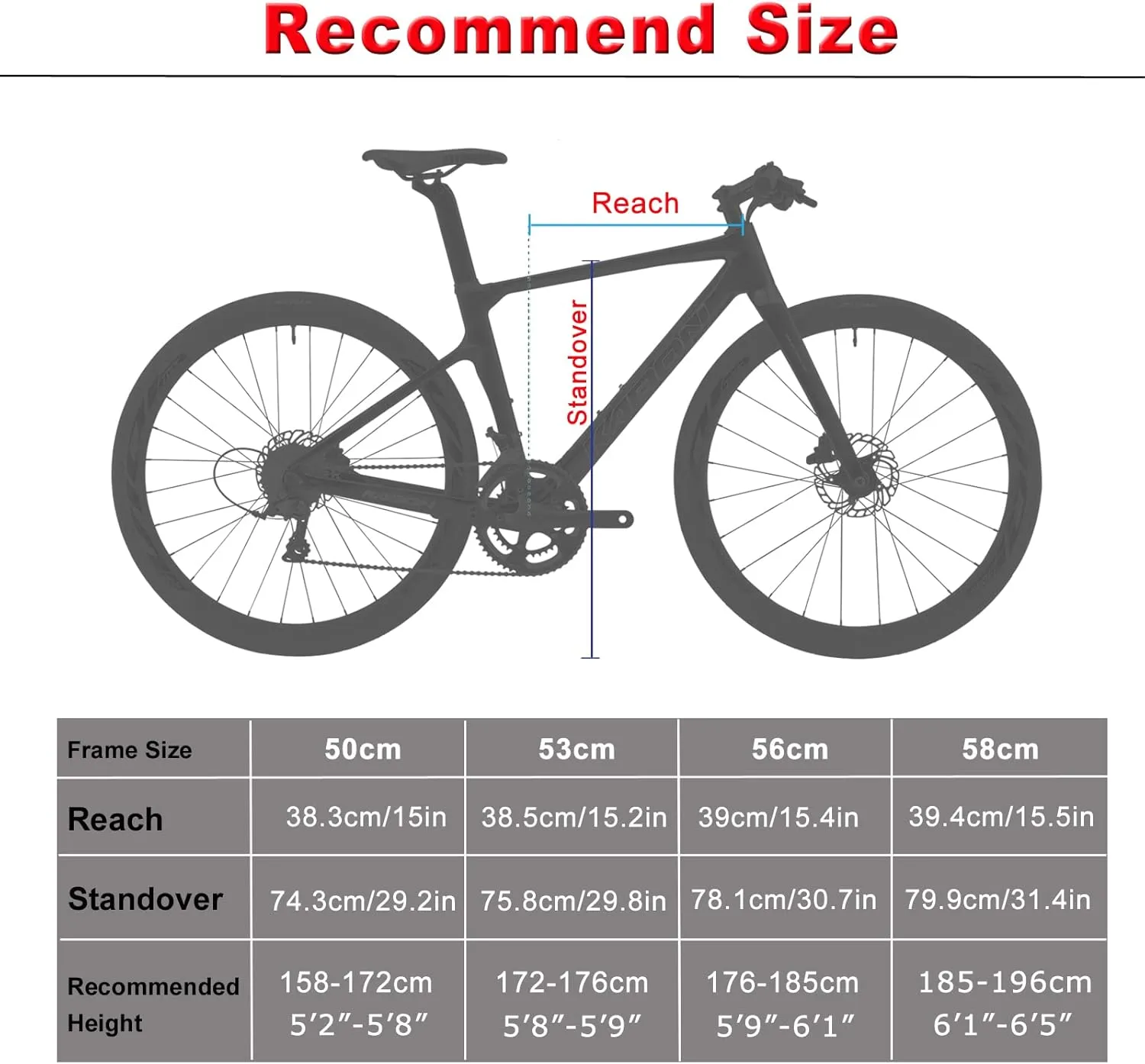 KABON Carbon Road Bike, T800 Carbon Fiber Frame 700C Road Bike with 18 Speeds Drivetrain, Integrated Carbon Handlebar, Disc Brakes Racing Bicycle for Men and Women