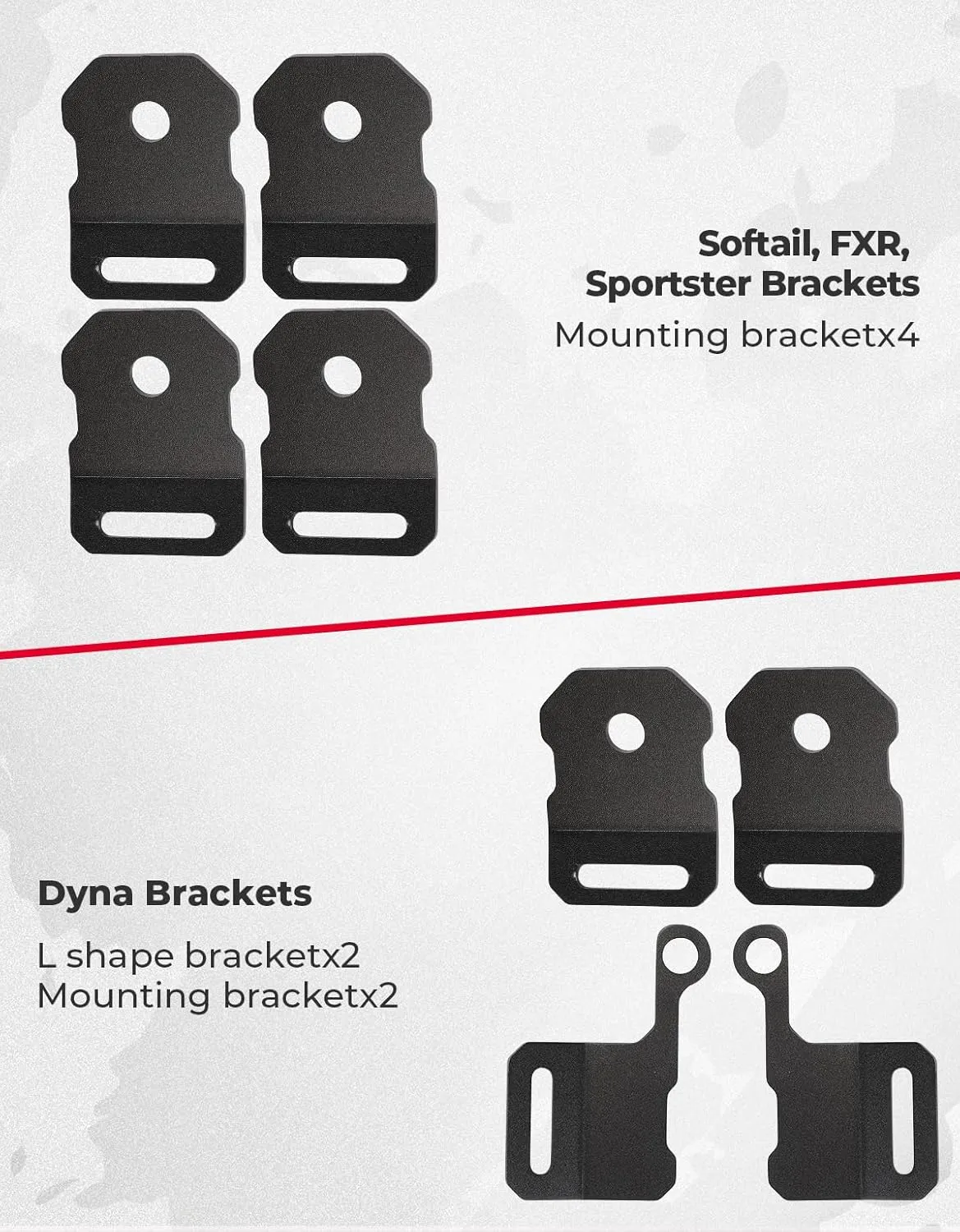 KEMIMOTO Motorcycle SaddleBags 15L with Brackets Throw Over Saddle bags Compatible with Softail Dyna Sportster Cruiser Black