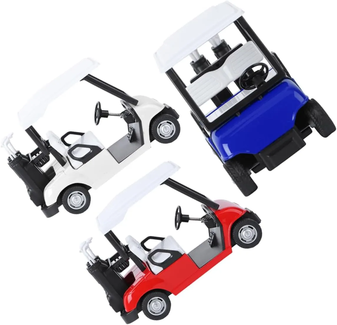 KESYOO 3Pcs Golf Cart Model Inertial Plaything for Educational Cognitive Decoration Lightweight Compact Design for Indoor Outdoor Fun